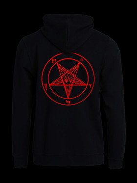 Pentagram RED Huppari vetoketjulla