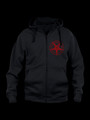 Pentagram RED hoodie with zipper