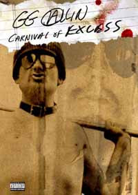 GG ALLIN - CARNIVAL OF EXCESS  (DVD, new)