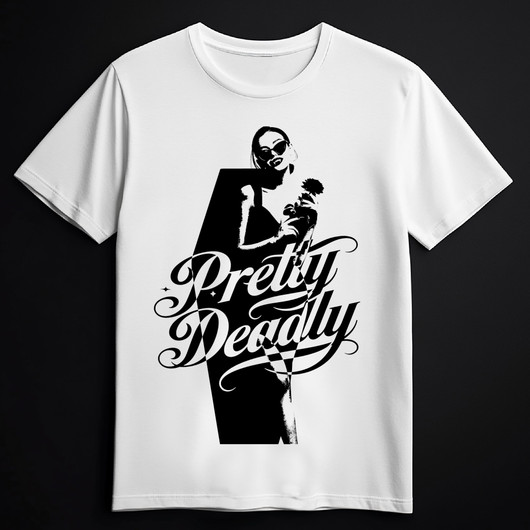 PRETTY DEADLY white (T-shirt)