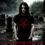 Pentagram red, black t-shirt t-shirt
