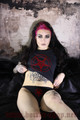 Pentagram red, black t-shirt t-shirt