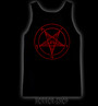 Pentagram red, black t-shirt t-shirt