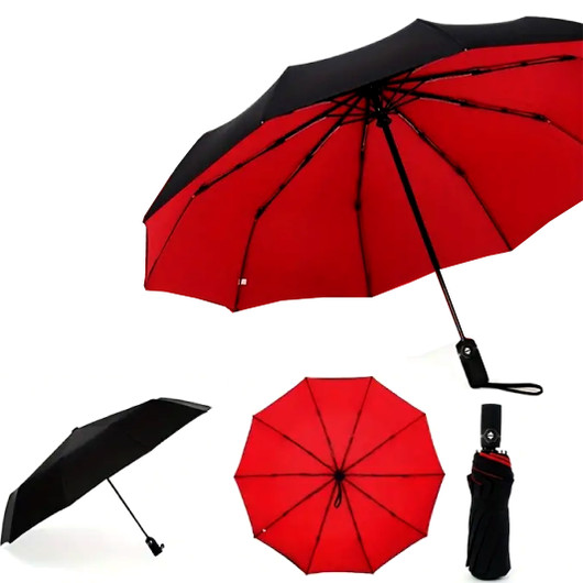 Blood Red Rain Umbrella
