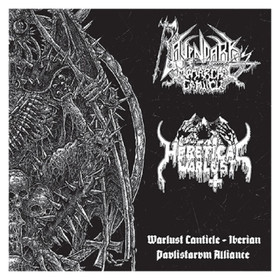  Ravendark´s Monarchal canticle/Heretical Warlust Split (CD, Käytetty)