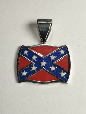 Die Rebel-Flagge hing