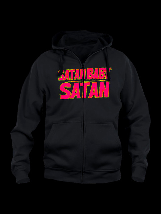 Retro Satan hoodie with zipper