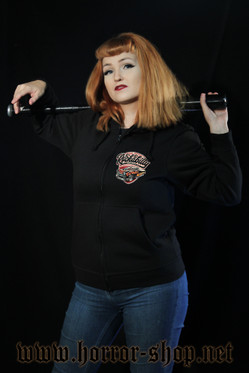 Rockabilly road crew Huppari vetoketjulla