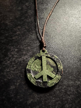 Rune of deat, emerald - necklace