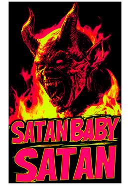 Satan baby Satan sticker