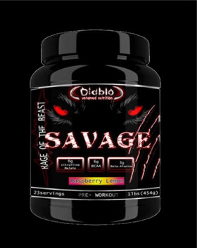 Diablo Savage Extreme Pre Workout, 454 g