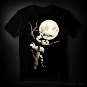 Serpent and the moon (T-paita)