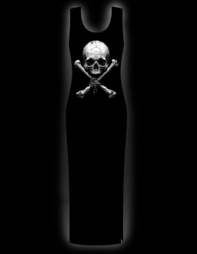 Skull and bones pitkä mekko