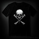 SKULL AND BONES black (T-shirt)