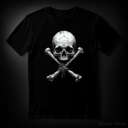 SKULL AND BONES black (T-shirt)
