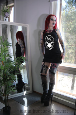 Skull and the pentagram dress