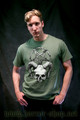 SKULL AND THE PENTAGRAM Army Green (T-shirt)