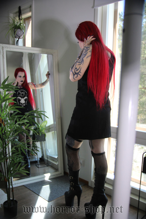 Skull and the pentagram dress