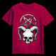 SKULL AND THE PENTAGRAM  Cardinal Red (T-shirt)