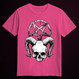 SKULL AND THE PENTAGRAM  pink (T-shirt)