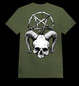 SKULL AND THE PENTAGRAM Army Green (T-shirt)