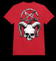 SKULL AND THE PENTAGRAM  Red (T-shirt)