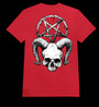 SKULL AND THE PENTAGRAM  Red (T-shirt)