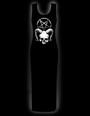 Skull and the pentagram long dress