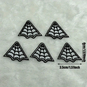 Spider web kauluslaatat, valkoinen, pari