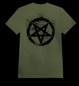 SPLATTER PENTAGRAM army green (T-shirt)