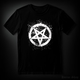 SPLATTER PENTAGRAM musta (T-paita)