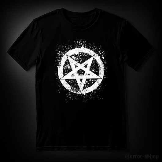 SPLATTER PENTAGRAM black (T-shirt)