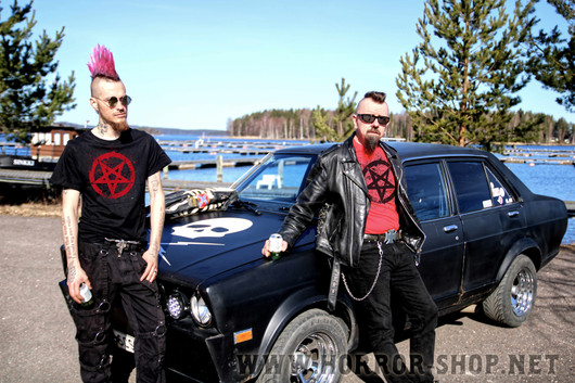 SPLATTER PENTAGRAM red (T-shirt)