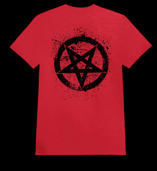 SPLATTER PENTAGRAM red (T-shirt)