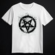 SPLATTER PENTAGRAM white (T-shirt)
