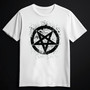 SPLATTER PENTAGRAM white (T-shirt)