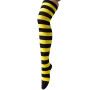 Black andyellow triped Knee socks