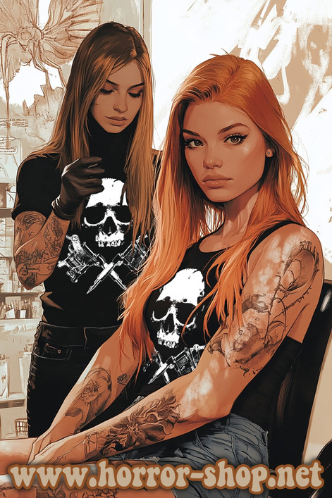 Tattoo Skull, t-paita