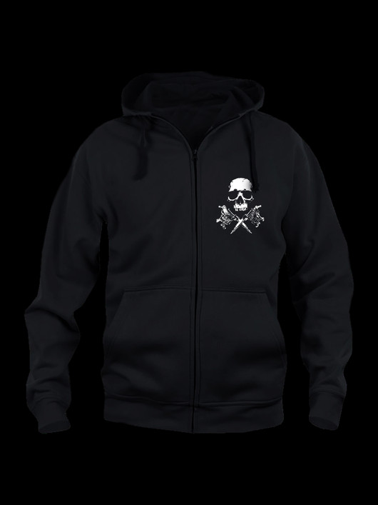 Tattoo Skull Hoodie with zipper