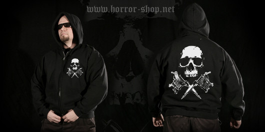 Tattoo Skull Hoodie with zipper