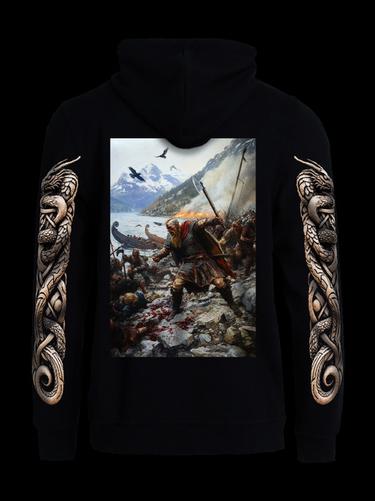 Through blood and Fire -hoodie with zipper