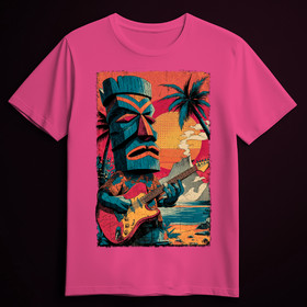 Tiki'n'roll pink (T-shirt)