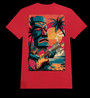 Tiki'n'roll white red (T-shirt)