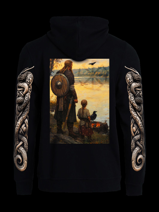 To my daughter -hoodie with zipper