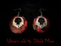 Vampire and the blood moon earrings