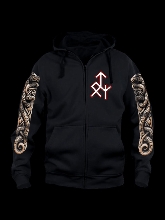 To my daughter -hoodie with zipper