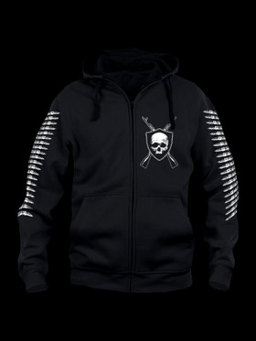 WAR METAL Huppari vetoketjulla