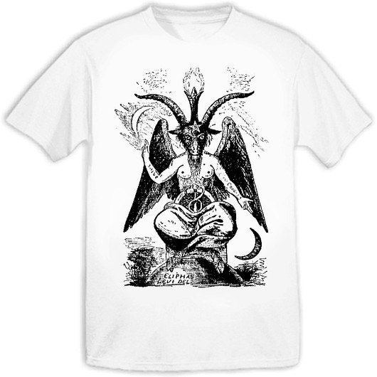 White Baphomet T-shirt