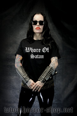 WHORE OF SATAN black (T-paita)