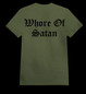WHORE OF SATAN Army Green (T-shirt)